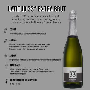 VINO LATITUD ESPUMANTE EXTRA BRUT 750 CC - Vista 2