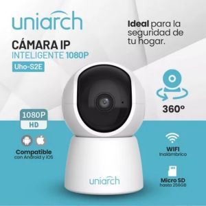 CÁMARA IP WIFI SMART HOME  TIPO MINI PT RESOLUCION 2MPX LENTE FIJO 4,0MM UNIVIEW - Vista 7