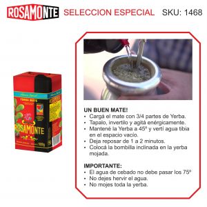 PAQUETE YERBA ROSAMONTE ESPECIAL 1000 GR - Vista 3