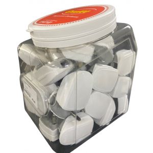 PACK X40 FICHA MACHO PREMIUM BLANCO EN CARAMELERA - Vista 1