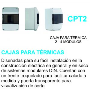 TABLERO ELECTRICO P/ TERMICA 2 A 4 MODULOS STAR BOX - Vista 4