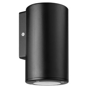 ARTEFACTO DE APLICAR EXTERIOR REDONDO, COLOR NEGRO, UNIDIRECCIONAL, IP54, AC100240V, GU10, 9W MAX