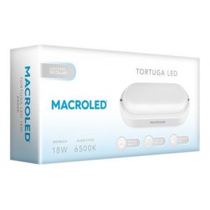 TORTUGA OVALADA 12W LED BLANCO MACROLED - Vista 3