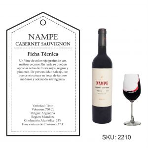 VINO NAMPE CABERNET SAUVIGNON 750 CC - Vista 1