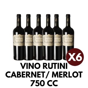 VINO RUTINI CABERNET/ MERLOT 750 CC X 6 BOTELLAS - Vista 1