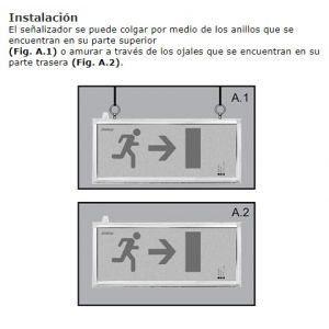 CARTEL LED SEñALIZADOR DE EMERGENCIA ATOMLUX 9905L SLIM  ATOMLUX - Vista 3