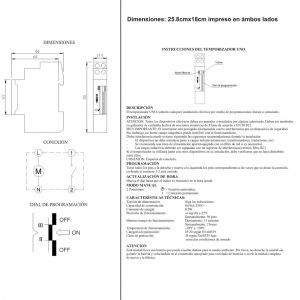 TIMER MECANICO PROGRAMABLE PARA RIEL DIN PRONEXT - Vista 2