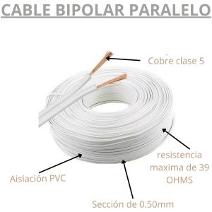 CABLE BIPOLAR 0.50 MM X 100 METROS EPUYEN - Vista 2