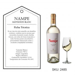 VINO NAMPE SAUVIGNON BLANCO 750 CC - Vista 1