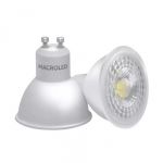 LAMPARA DICROICA LED 7W GU10 DE PVC MACROLED FRIO