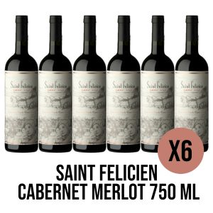 SAINT FELICIEN CABERNET MERLOT 750 ML X 6 UNIDADES - Vista 1