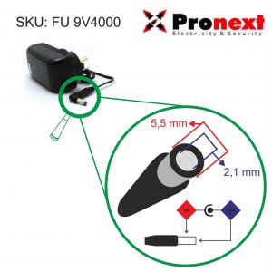 FUENTE SWITCHING  9V 4000 MA DESMONTABLE PRONEXT - Vista 2