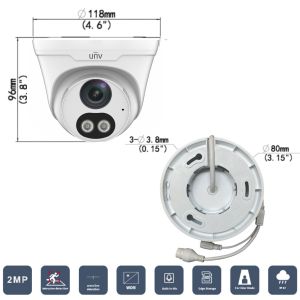 CAMARA IP EASY TIPO TORRETA RESOLUCION 2MPX LENTE FIJO 2,8MM COLOR HUNTER - Vista 9