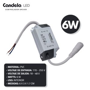 DRIVER PARA PANEL 6W 60MA CANDELA - Vista 3