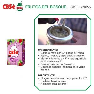 PAQUETE YERBA CBSE FRUTOS DEL BOSQUE  500 GR - Vista 2