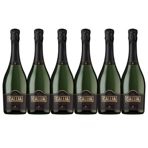 VINO ESPUMANTE CALLIA CHAMPAGNE BRUT NATURE 750 CC X6 UNIDADES