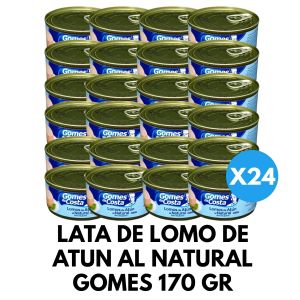 LATA DE LOMO DE ATUN AL NATURAL GOMES 170 GR X 24 UNIDADES - Vista 1