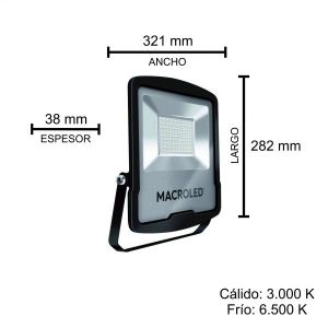 REFLECTOR LED SMD 100W IP65 MACROLED - Vista 4