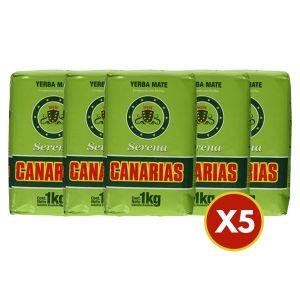 YERBA MATE CANARIAS SERENA 1 KG X 5 UNIDADES - Vista 1