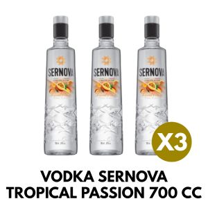 VODKA SERNOVA TROPICAL PASSION 700 CC X 3 UNIDADES - Vista 1