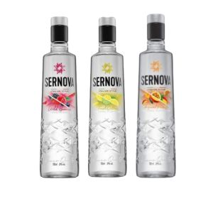 VODKA SERNOVA WILD BERRIES +  FRESH CITRUS + TROPICAL PASSION 700 CC