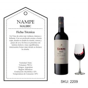 VINO NAMPE MALBEC 750 CC - Vista 1