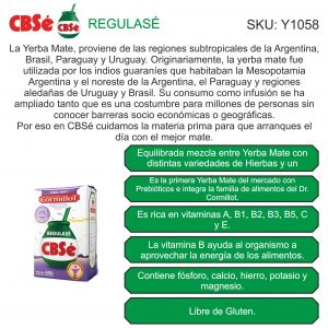 PAQUETE YERBA CBSE REGULASE 500 GR X 12 UNIDADES - Vista 2