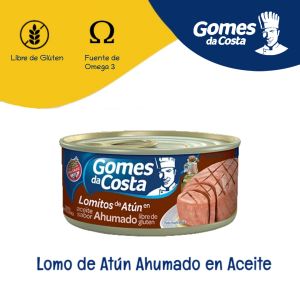 LATA DE LOMO ATUN AHUMADO EN ACEITE GOMES 170 GR (12015) - Vista 1