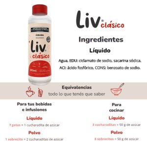 EDULCORANTE LIV CLASICO LIQUIDO 200 ML - Vista 1