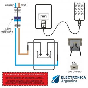 CARGADOR USB 5V 2 AMPER SIMPLE BLANCO CAMBRE - Vista 2