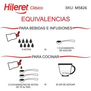 EDULCORANTE HILERET CLASICO FORTE LIQUIDO 500 ML X 6 UNIDADES - Vista 3