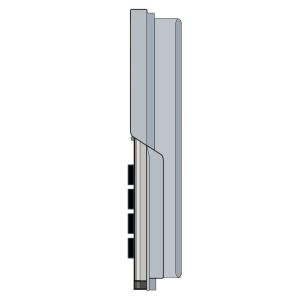 FRENTE IP ACCESS SURIX ALUMINIO ANODIZADO C/ TECLADO NUMÉRICO P/APLICAR - Vista 1