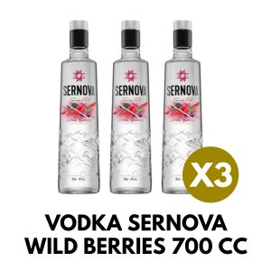 VODKA SERNOVA WILD BERRIES 700 CC X 3 UNIDADES - Vista 1