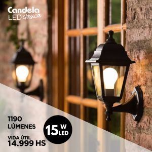 LAMPARA BULBO LED A60 15 WATT CANDELA - Vista 7