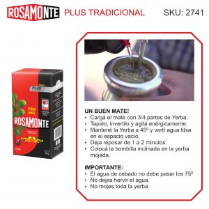 YERBA ROSAMONTE PLUS 500 GR X 5 UNIDADES - Vista 2