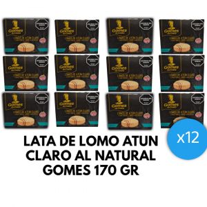 LATA DE LOMO ATUN CLARO AL NATURAL GOMES 170 GR X 12 UNIDADES - Vista 1