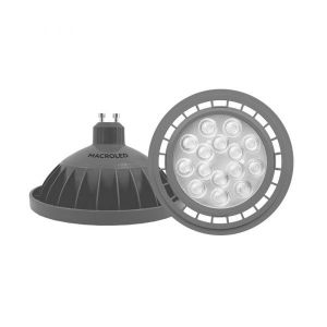 LAMPARA AR111 LED 11W 25º GU10 DE PVC GRIS MACROLED - Vista 2