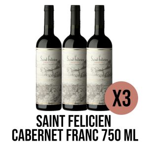 SAINT FELICIEN CABERNET FRANC 750 ML X 3 UNIDADES - Vista 1