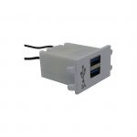 CARGADOR USB 5V 3 AMPER DOBLE BLANCO SICA LIFE