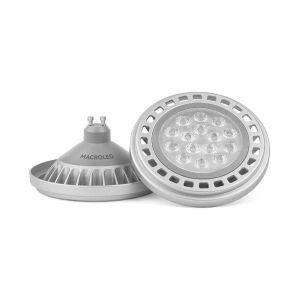 LAMPARA AR111 LED 15W 30º GU10 DIMERIZABLE ALUMINIO MACROLED