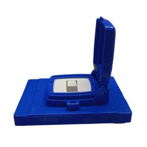 CAPSULADA SUPERFICIE 16 MIGNON 10X5 AZUL CON 1 INTERRUPTOR EXULTT - Vista 2