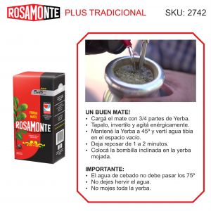 PAQUETE YERBA ROSAMONTE PLUS 500 GR - Vista 2