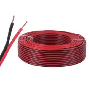 CABLE BIPOLAR BAFLE AUDIO BICOLOR ROJO Y NEGRO 0.75MM X 100 MTS EPUYEN