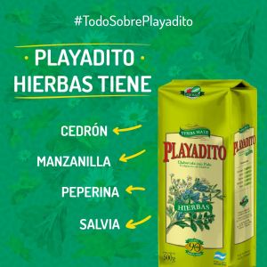 PAQUETE YERBA PLAYADITO C/HIERBAS 500 GR - Vista 4