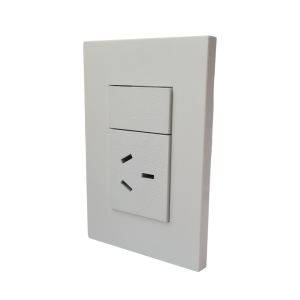 SET ARMADO TOMA CORRIENTE 20A JELUZ PLATINUM BLANCO - Vista 1