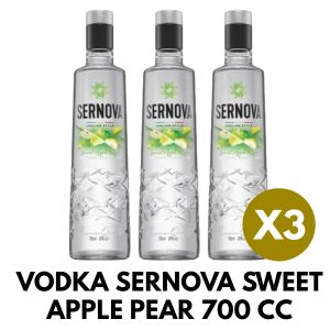 VODKA SERNOVA SWEET APPLE PEAR 700 CC X 3 UNIDADES - Vista 1