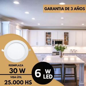 PANEL LED 6W REDONDO EMBUTIR CANDELA - Vista 5