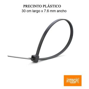 PRECINTO DE NYLON 7.6MM X300MM - NEGRO X 50 UNIDADES INTECK - Vista 2