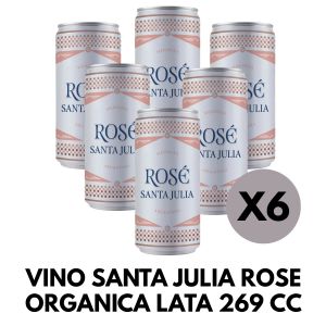 VINO SANTA JULIA ROSE LATA 269 CC X 6 UNIDADES - Vista 1