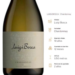 VINO LUIGI BOSCA CHARDONNAY 750 CC - Vista 3